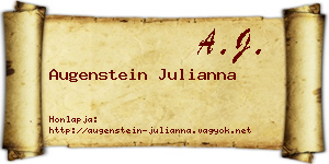 Augenstein Julianna névjegykártya